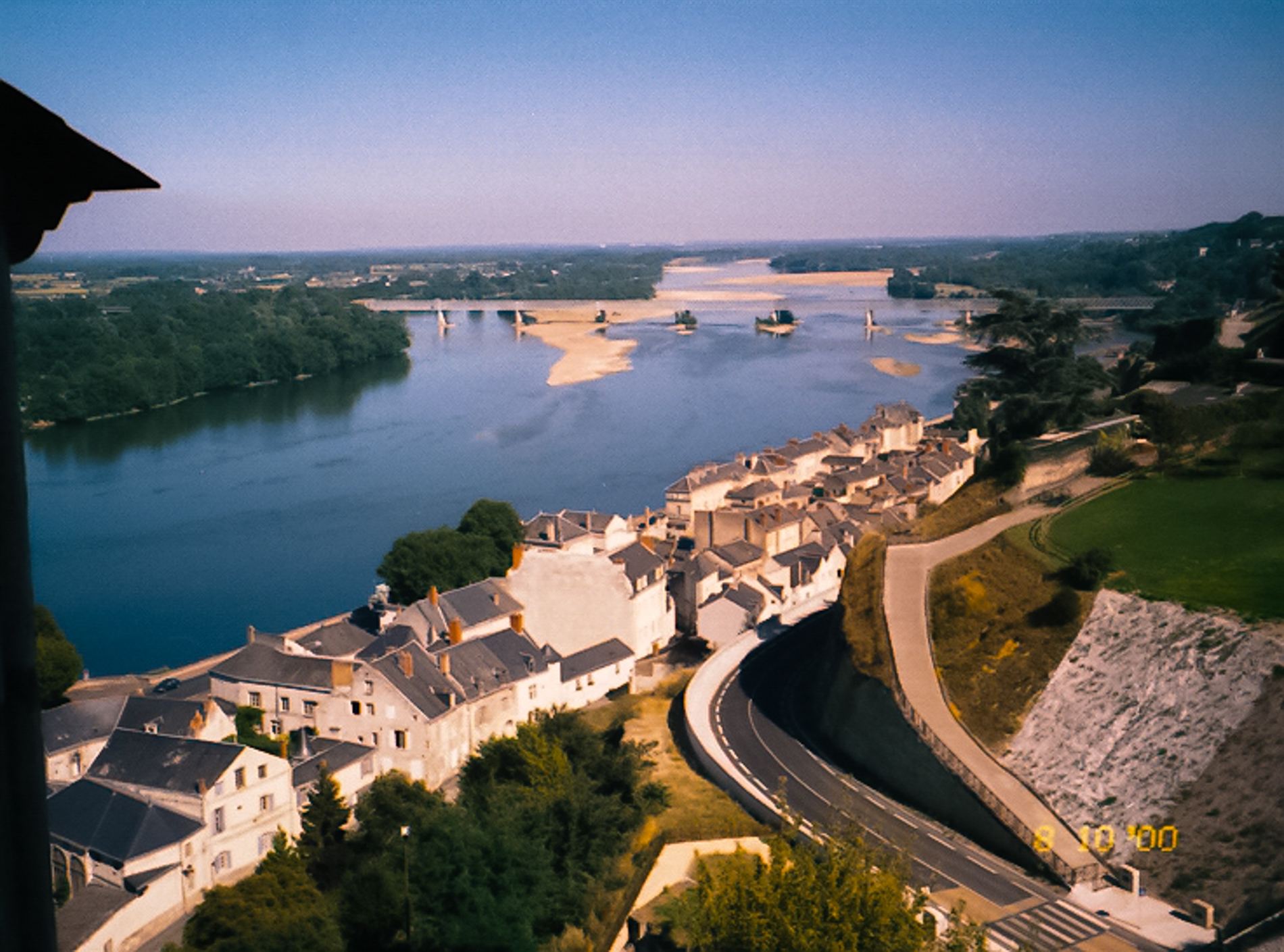 La Loire vue depuis les hauteurs du château de Saumur